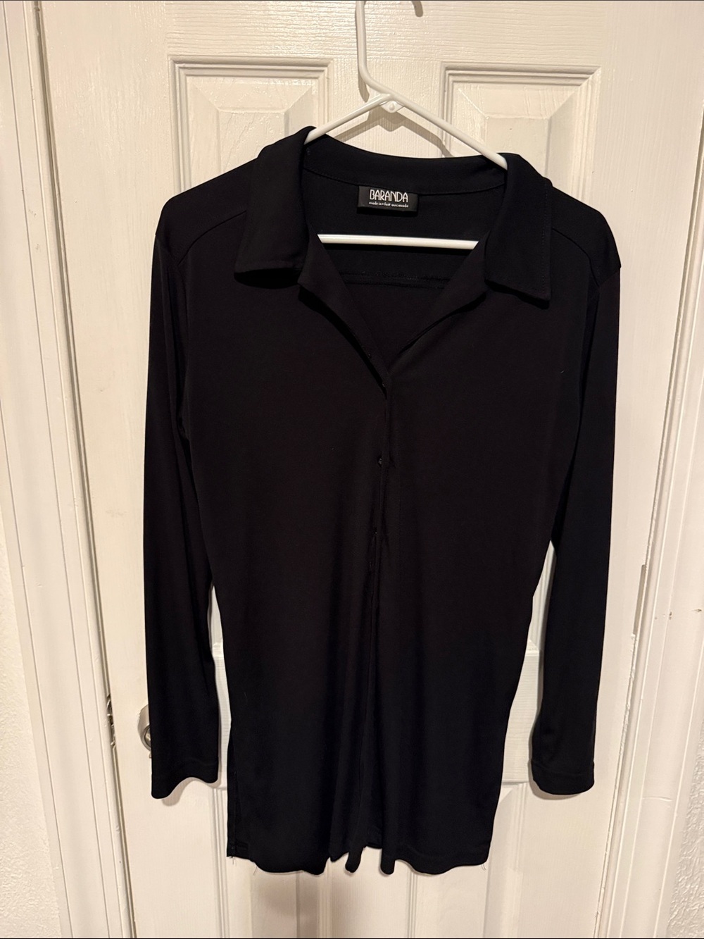 Baranda Black Button-Down Long Sleeve Shirt